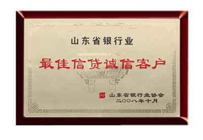 山東省銀行業******信貸誠信客戶